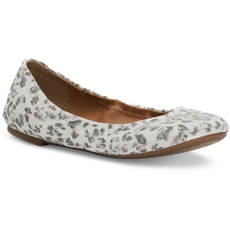 Flats in Sarajevo-Emmie Womens Leather Round-Toe Ballet Flats