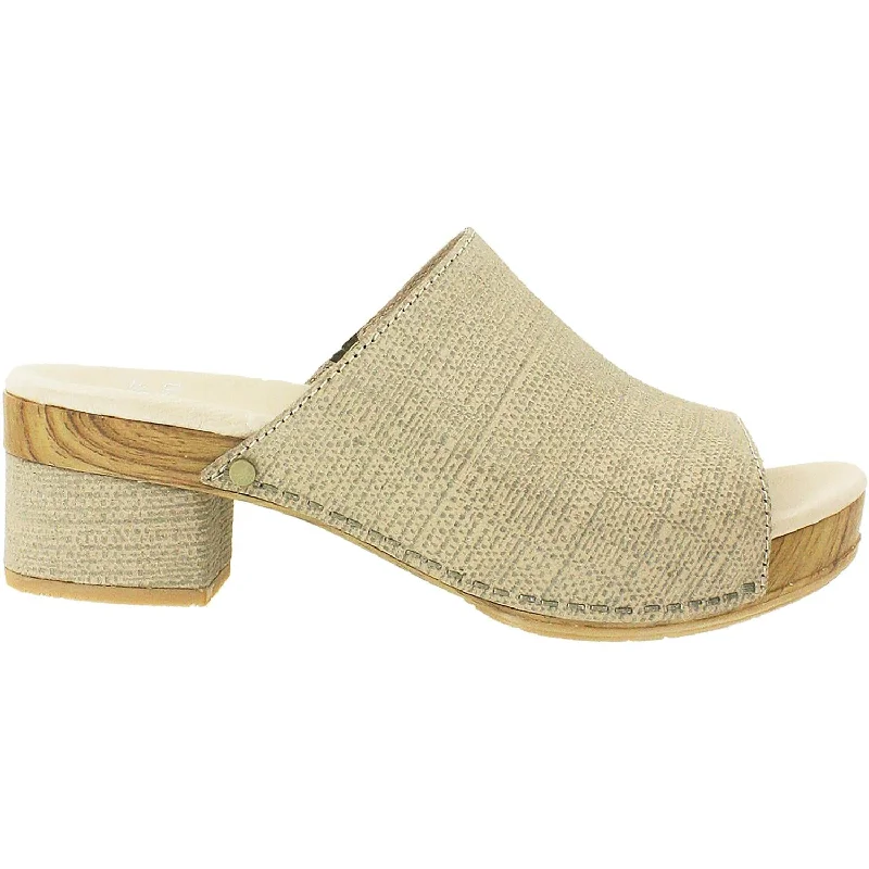 Sandals for beach days-Women's Dansko Maci Taupe Textured Leather