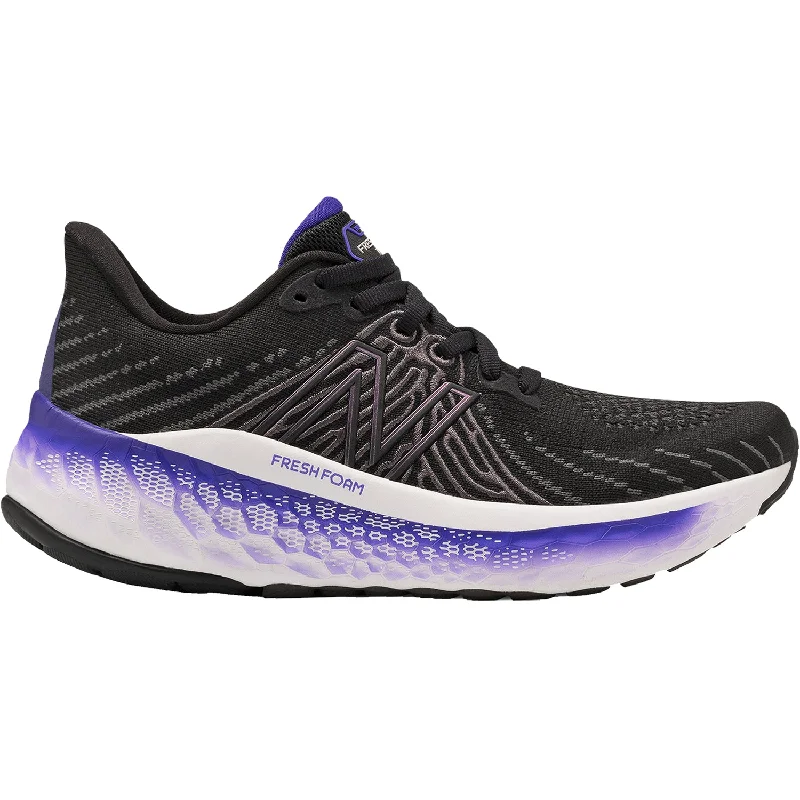 athletic shoes with ice resistanceWomen's New Balance WVNGOBW5 Fresh Foam X Vongo v5 Black/Deep Violet Knit Fabric