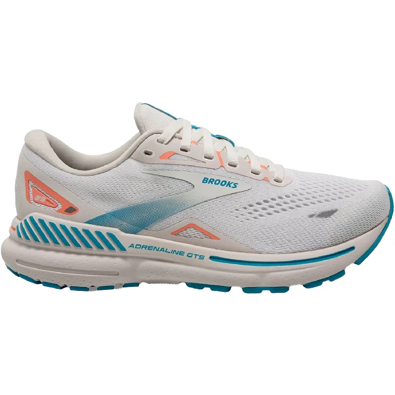 athletic shoes with extra protectionWomen's Brooks Adrenaline GTS 23 Coconut/Papaya/Blue Mesh