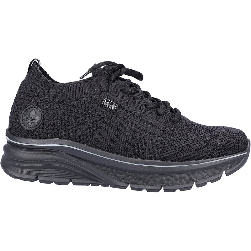 athletic shoes for winterWomen's Rieker 48010-00 Tora Black Fabric Mesh