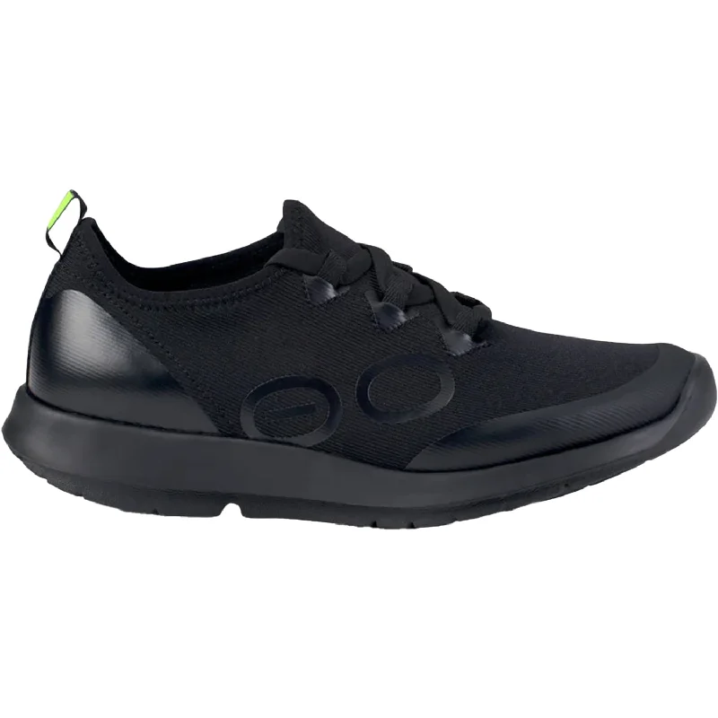 athletic shoes with small feetWomen's OOFOS OOMG Sport LS Black/Black Mesh