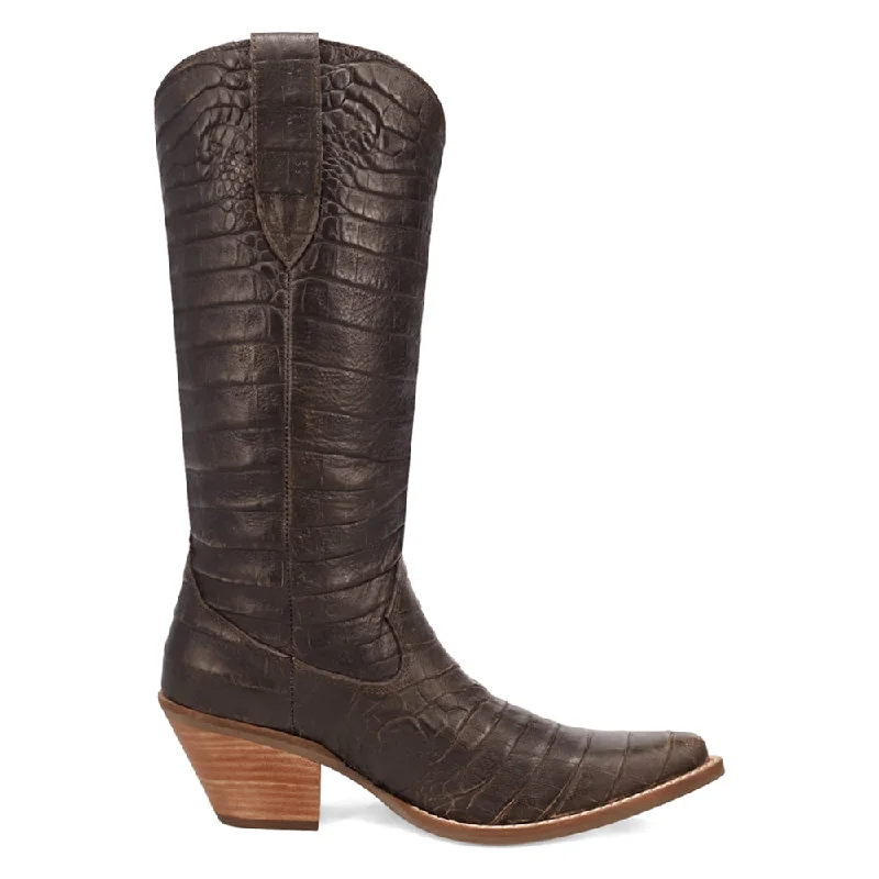 Ozzie Croc Embossed Snip Toe Cowboy Boots