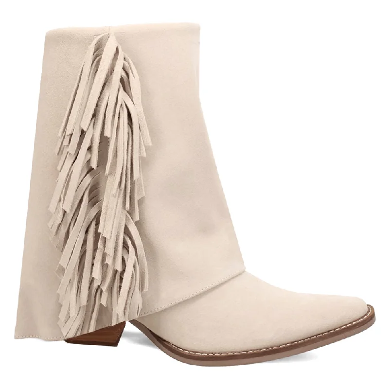 Marlie Fringe Snip Toe Zippered Cowboy Boots