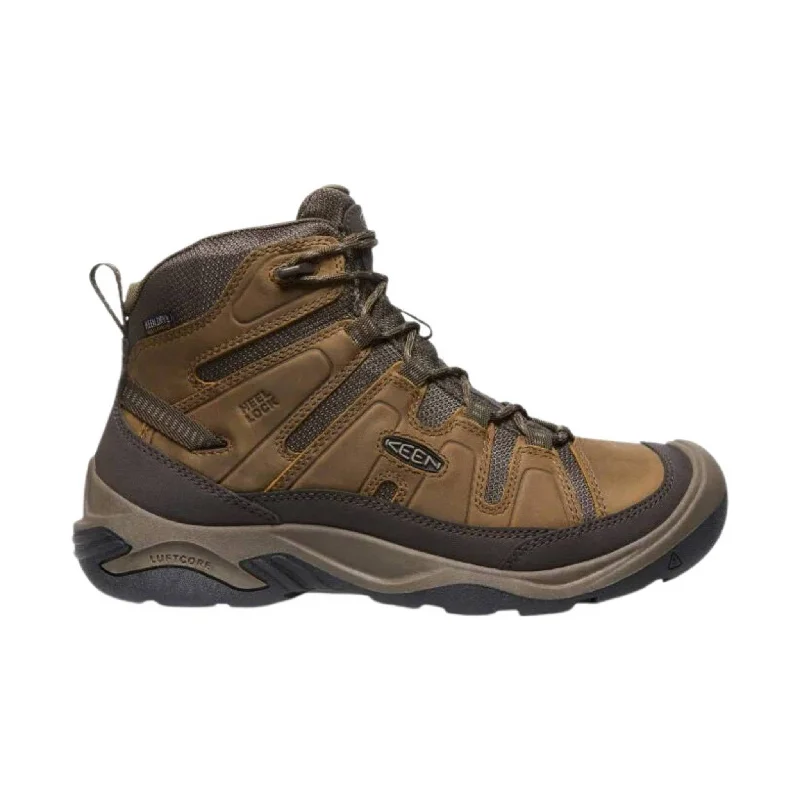 KEEN Men's Circadia Waterproof Boot - Bison/Brindle