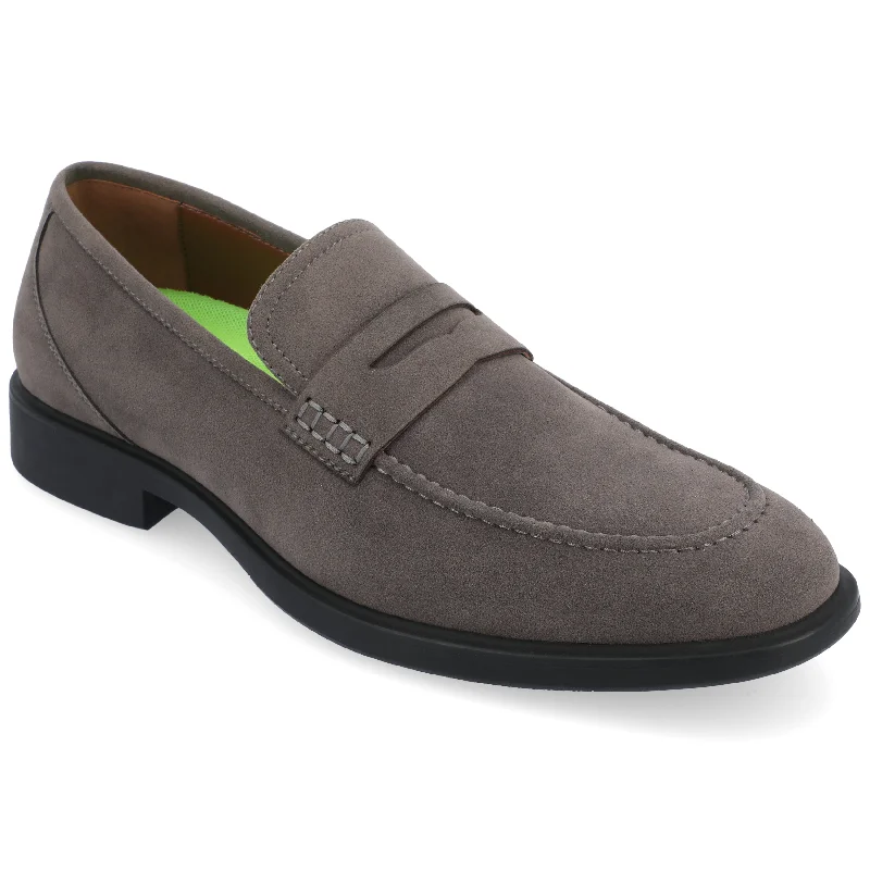 Loafers for comfy sole-Vance Co. Keith Wide Width Penny Loafer