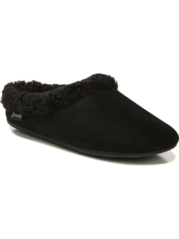 Slippers with cozy soles-Paloma 2 Womens Faux Fur Slip On Loafer Slippers