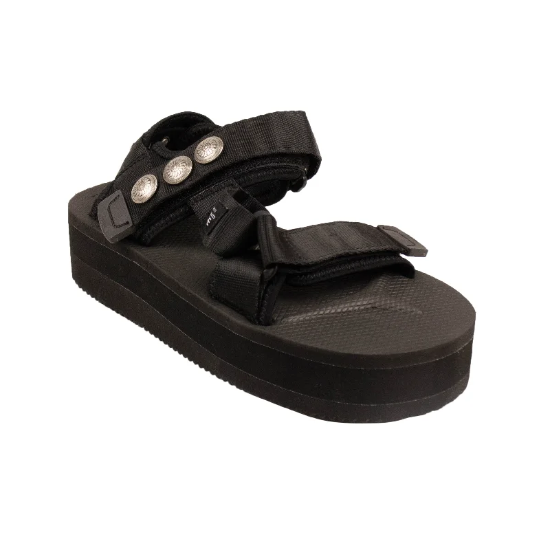 Sandals with flexible sole-John Elliott X Blackmeans X Suicoke Yucca Sandals - Black