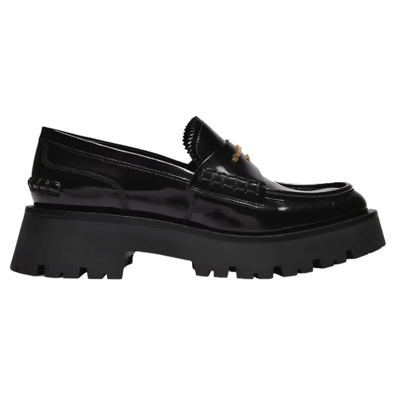 Loafers with modern days-Carter Lug 45 Loafers in Black Leather