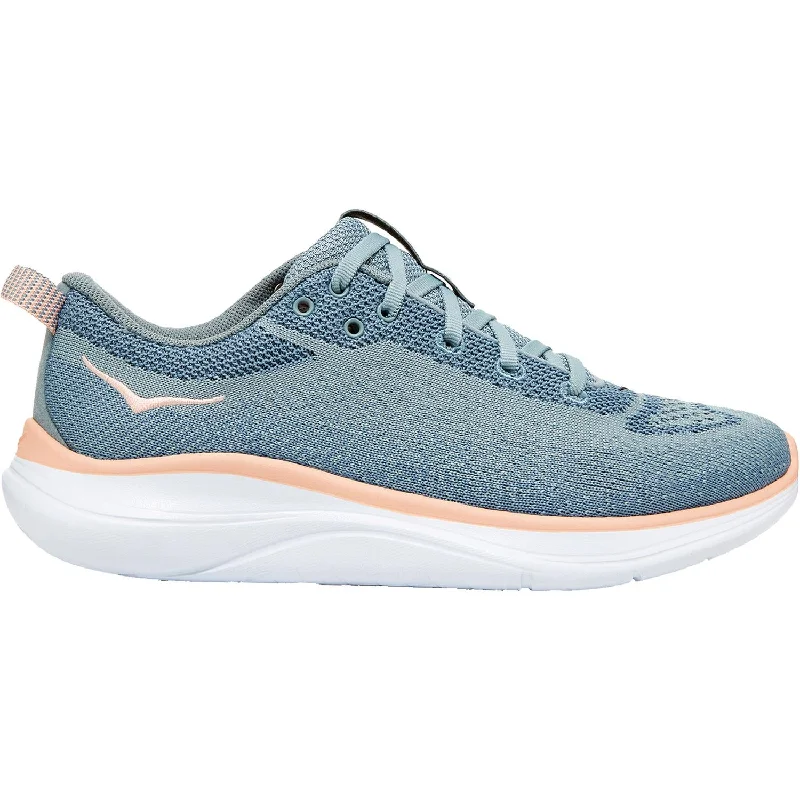 athletic shoes with fitness gearWomen's Hoka One One Hupana Flow Lead/Pink Sand Knit Fabric