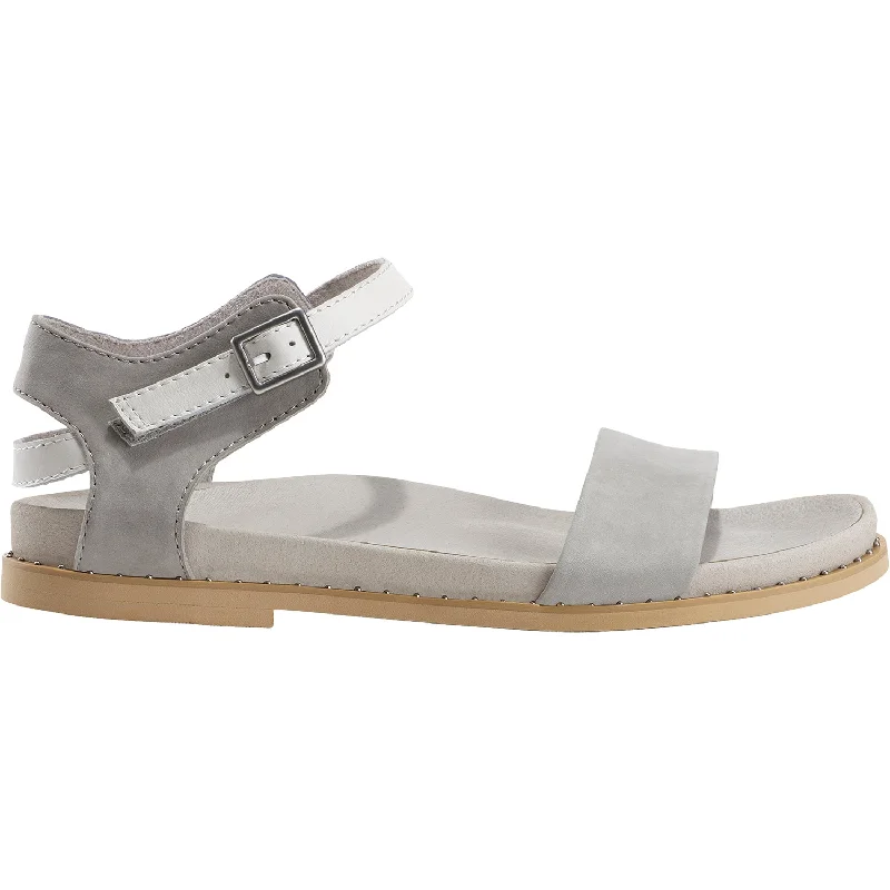 Sandals for outdoor days-Women's Earth Cameo Silver Grey Suede