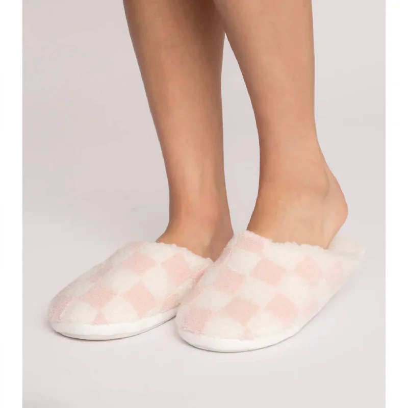 Slippers for foot care-Women's Let’S Get Cozy Slippers In Pink Clay