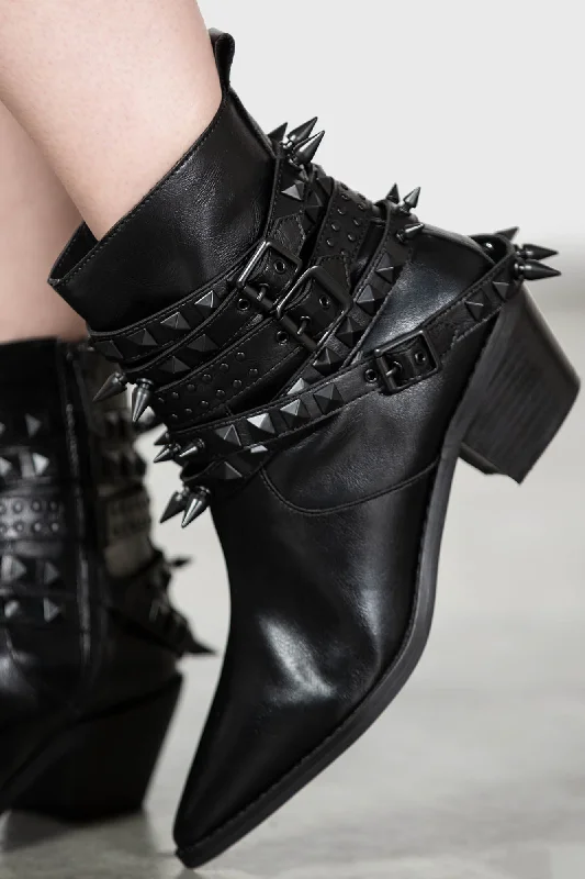 Callista Boots [BLACK STUD] - Resurrect