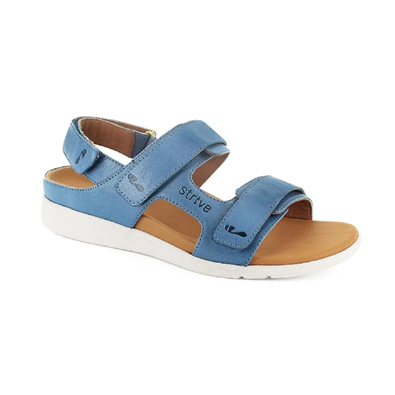 Sandals with sturdy finish-Strive Aruba Ladies Ocean Leather Arch Support Sandals