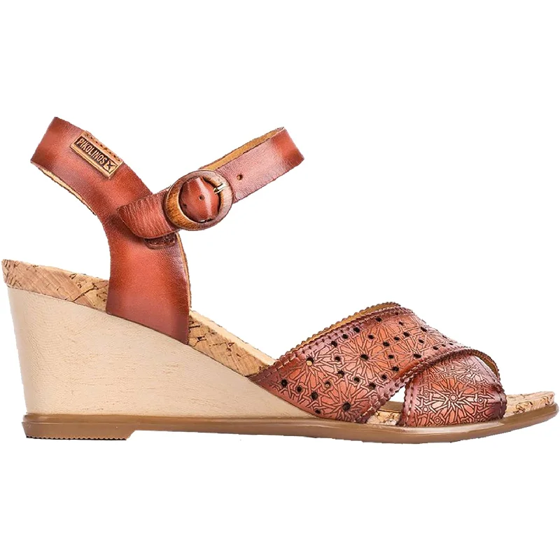 Sandals with lightweight sole-Women's Pikolinos Vigo W3R-1613 Flamingo Leather