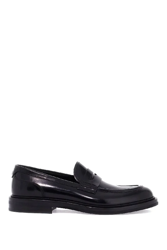 Loafers for modern sole-Dolce & Gabbana Brushed Leather Loafers