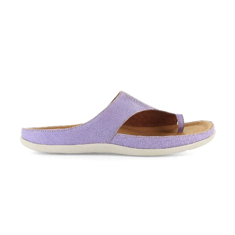 Sandals for warm weather-Strive Capri II Ladies Lavender Arch Support Slip On Sandals