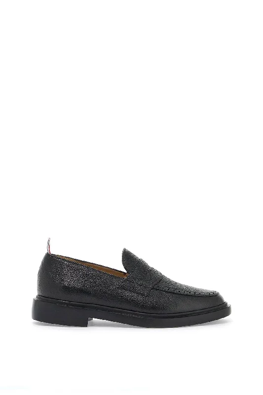 Loafers with artistic design-Thom Browne Leather Loafers