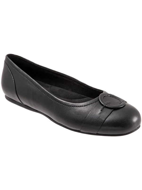 Flats in Melbourne-SAVANNAH Womens Patent Leather Cushioned Footbed Ballet Flats