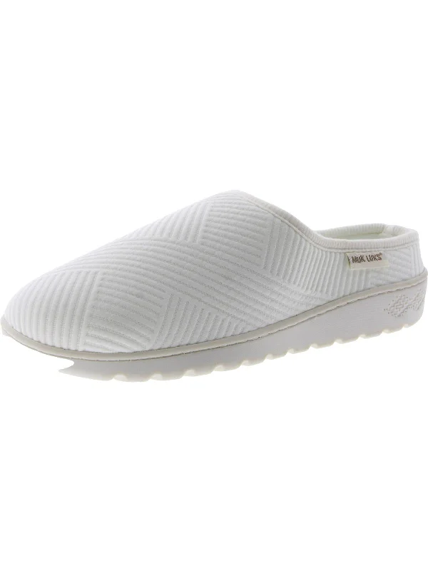 Slippers with breathable warmth-Heidi Womens Comfy Slip On Scuff Slippers