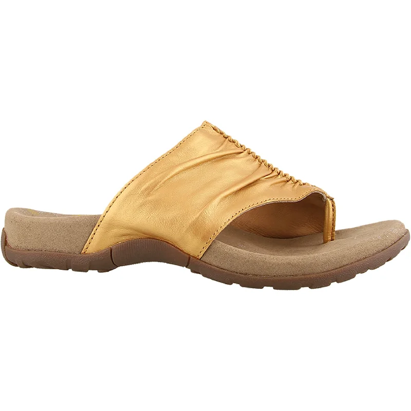 Sandals with premium days-Women's Taos Gift 2 Sun Gold Leather