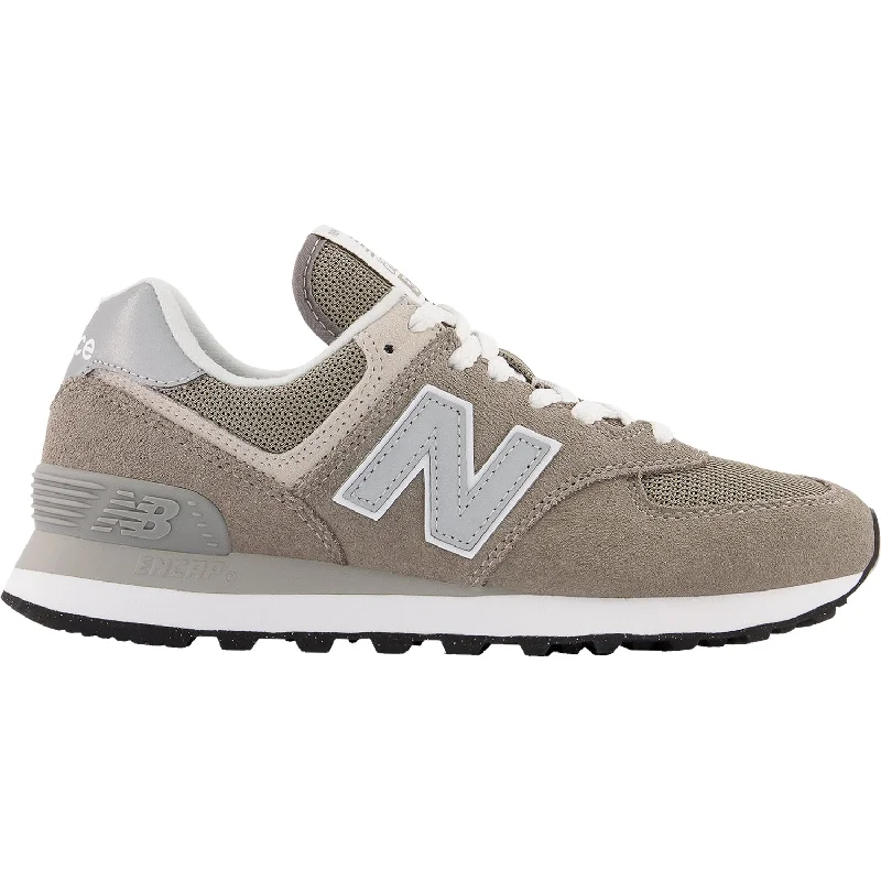 athletic shoes with trending stylesWomen's New Balance WL574EVG Grey/White Suede