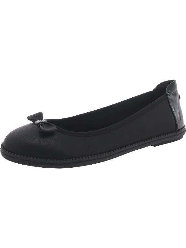 Flats in Chisinau-EMBER Womens Faux Leather Round toe Ballet Flats