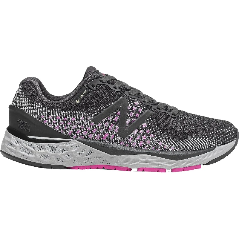 athletic shoes for sensory friendlyWomen's New Balance Fresh Foam W880GX10 Black/Thunder/Poisonberry Mesh