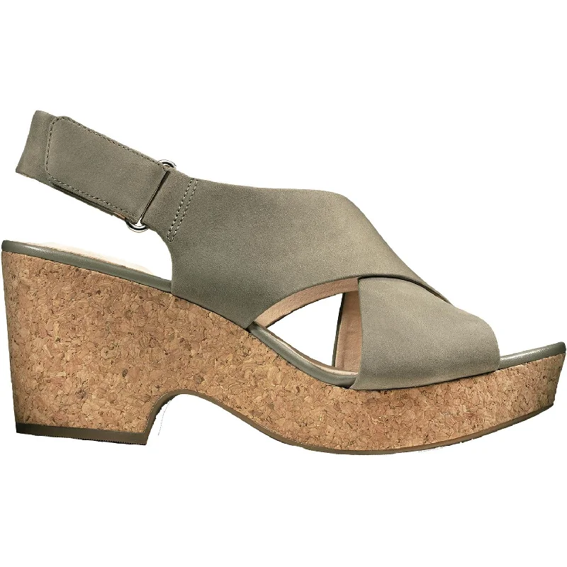 Sandals for warm days-Women's Clarks Maritsa Lara Sage Suede