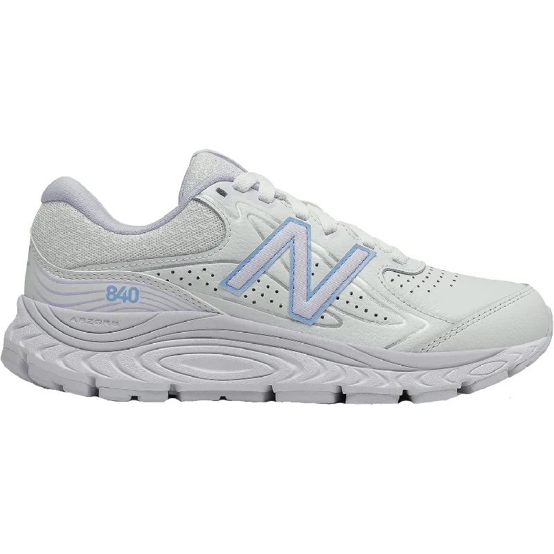 athletic shoes with wear resistanceWomen's New Balance WW840GP3 White/Silent Grey Leather