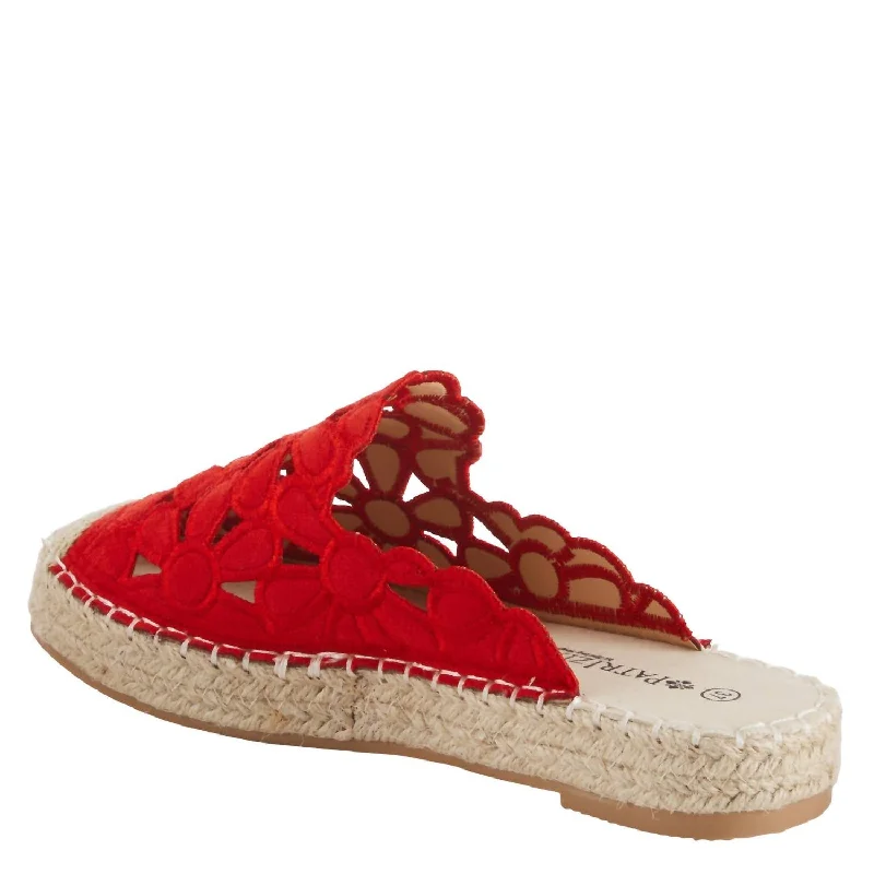 Slippers for cold evenings-Women's Tilly Slippers In Red