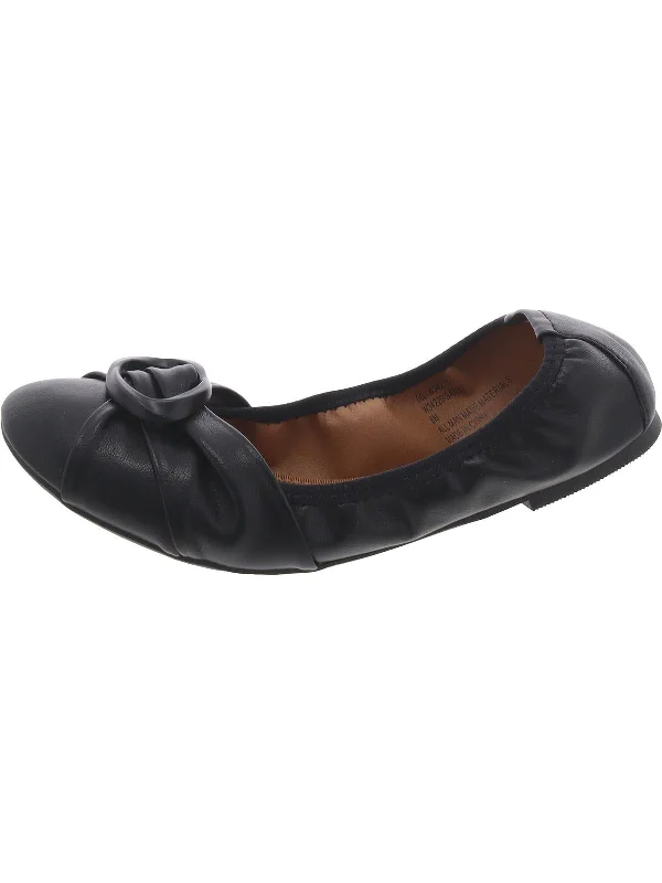 Flats for budget rentals-SANTI Womens Faux Leather Slip On Ballet Flats