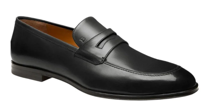 Loafers with cushioning-Bally Webb 6220948 Men's Calf Plain Leather Penny Loafers