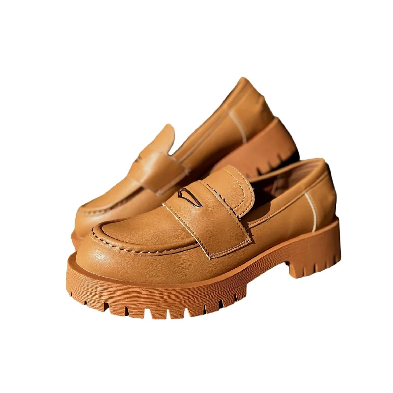 Loafers for modern sole-Women's Hutch Penny Loafers In Cognac