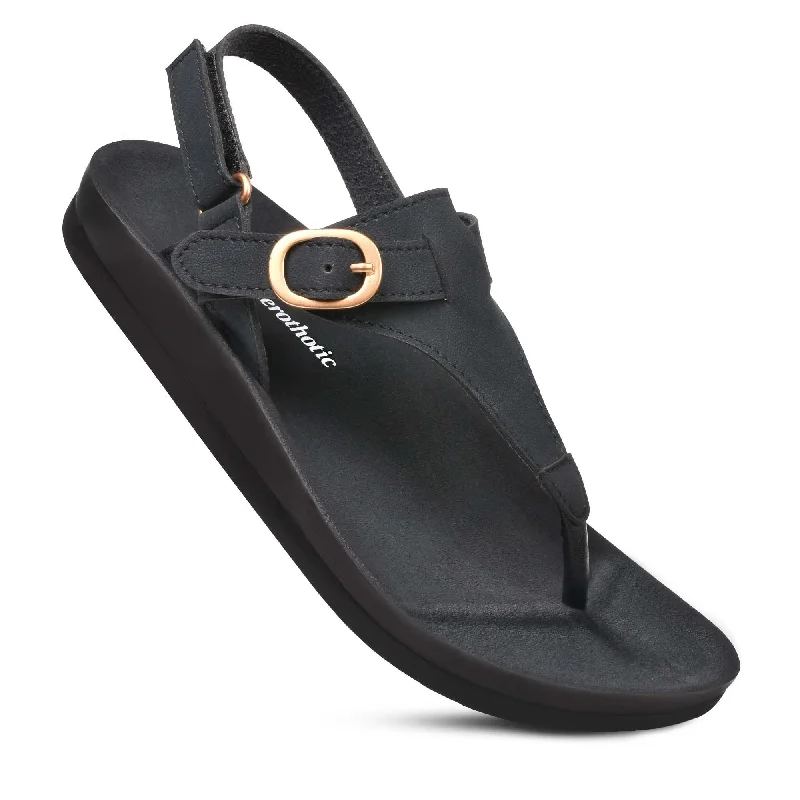 Sandals with trendy design-Aerothotic - Ridge Ankle strap Sandals