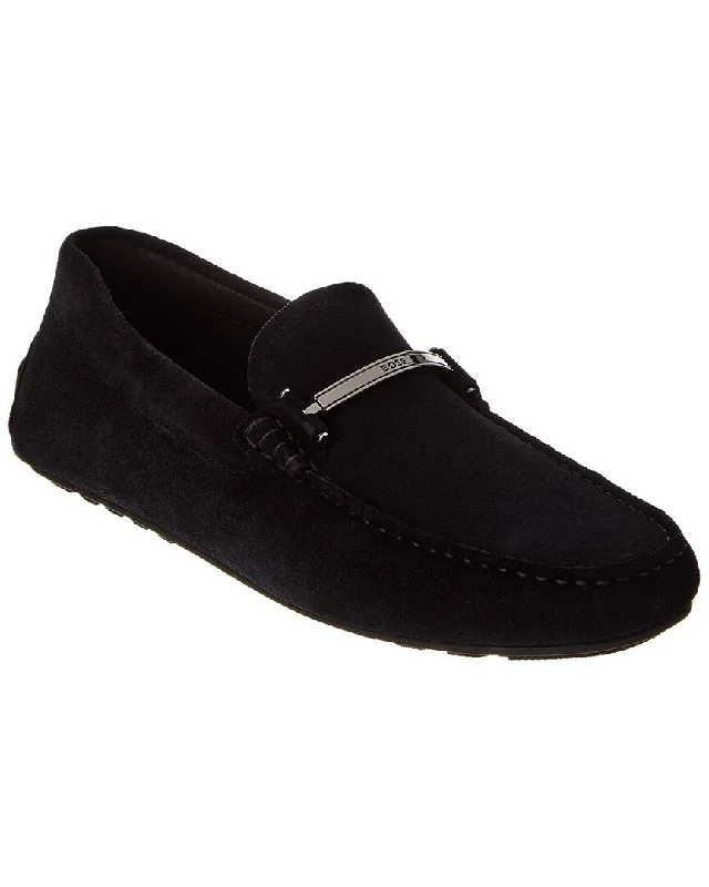 Loafers with bow-Hugo Boss Noel Suede Loafer