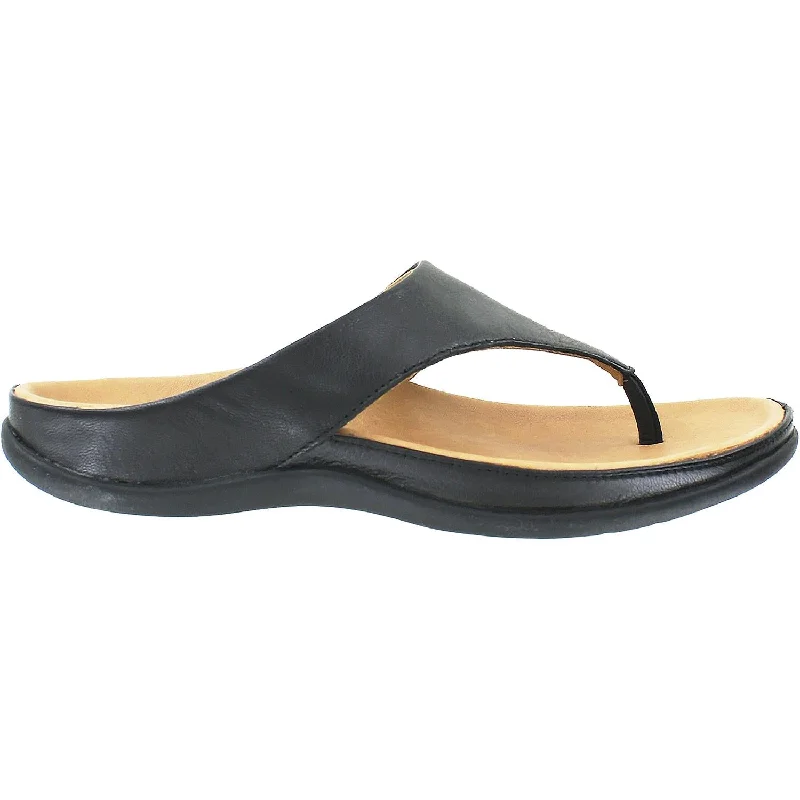 Sandals with non-slip sole-Women's Strive Maui Black Leather