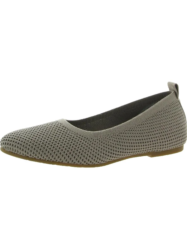 Flats in Los Angeles-Naomi Womens Knit Slip On Flats