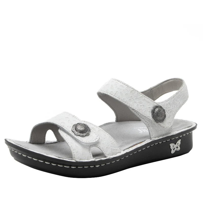 Sandals for seniors-Vienna Delicut White Sandal