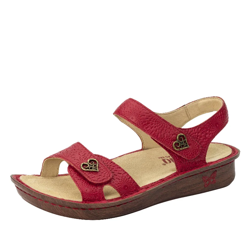 Sandals for summer comfort-Vienna Roman Candle Coral Sandal