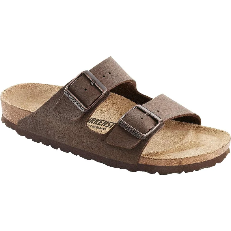 Sandals with sturdy vibes-Birkenstock Arizona BFBC 151183 Ladies Mocca Textile Arch Support Slip On Sandals