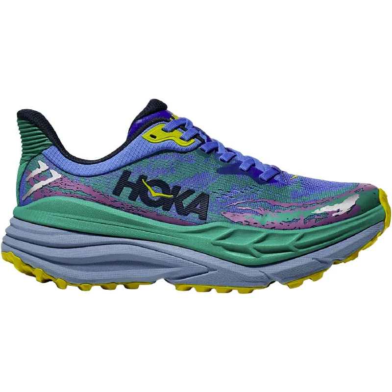 athletic shoes with anti swellingWomen's Hoka Stinson 7 Virtual Blue/Tech Green Mesh