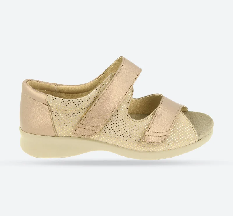 Sandals with padded days-Womens Wide Fit DB Petra Sandals