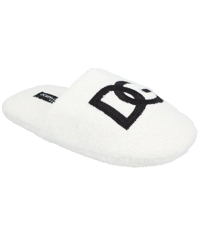 Slippers for chilly climates-Dolce & Gabbana Embroidered Terry Cotton Slippers