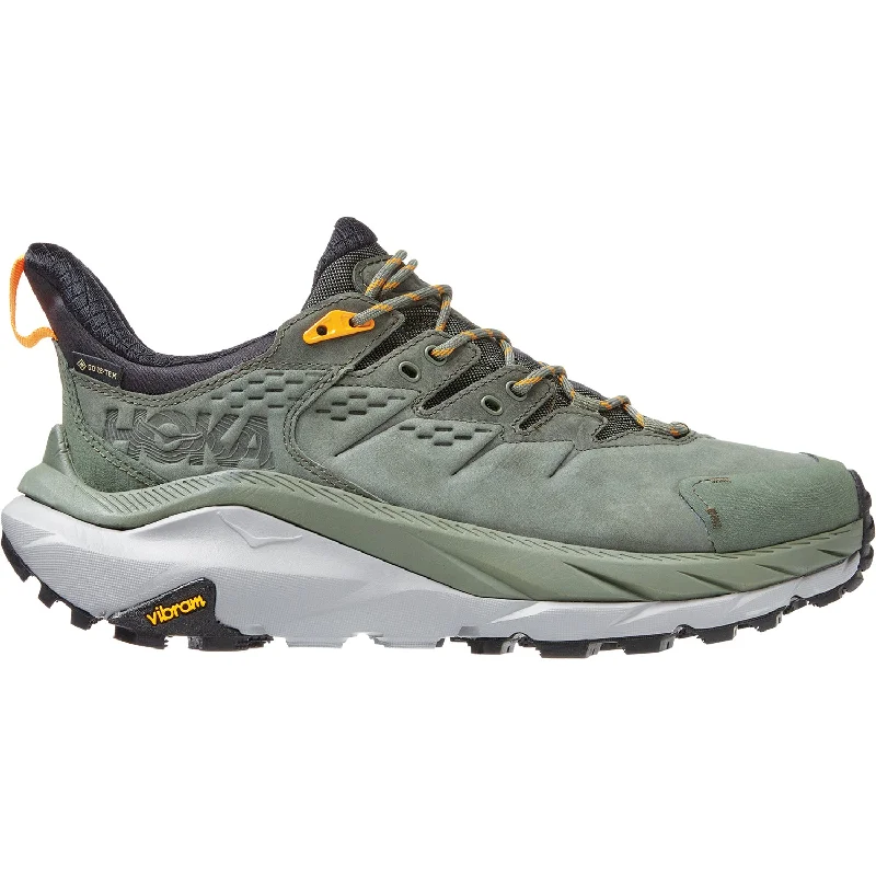 athletic shoes with trail readyMen's Hoka Kaha 2 Low GTX Thyme/Radiant Yellow Nubuck