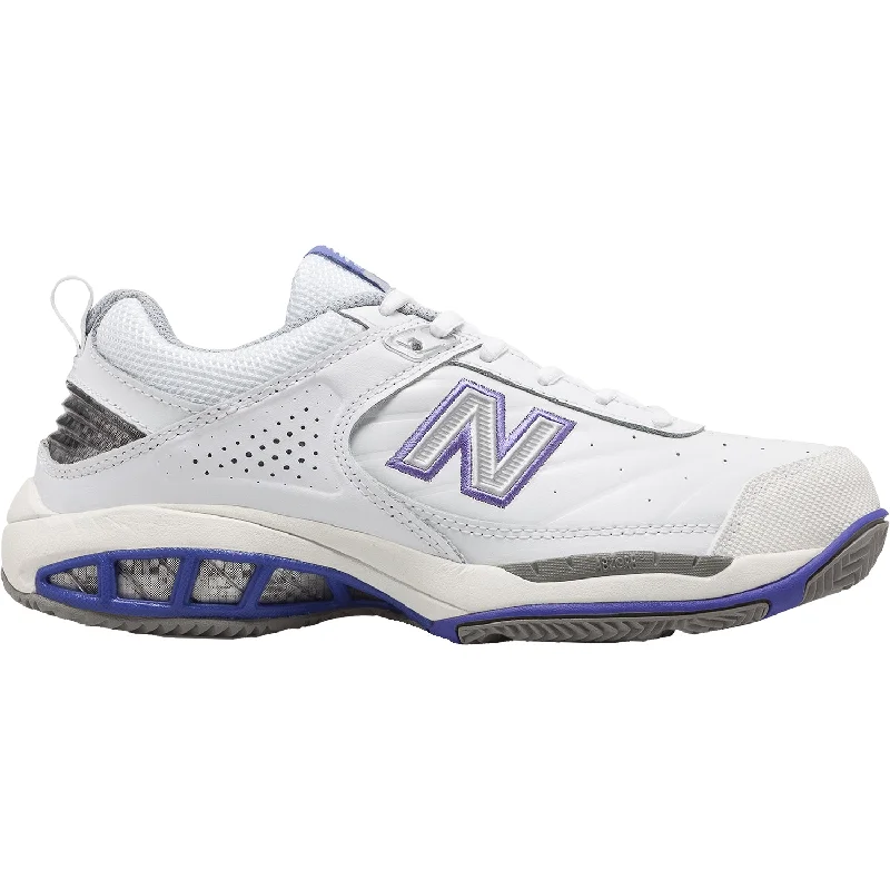 athletic shoes for home workoutsWomen's New Balance WC806W White Leather