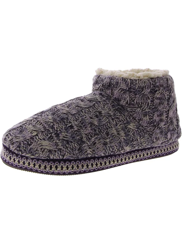 Slippers with fuzzy comfort-Favina Slipper Womens Faux Fur Slip On Bootie Slippers