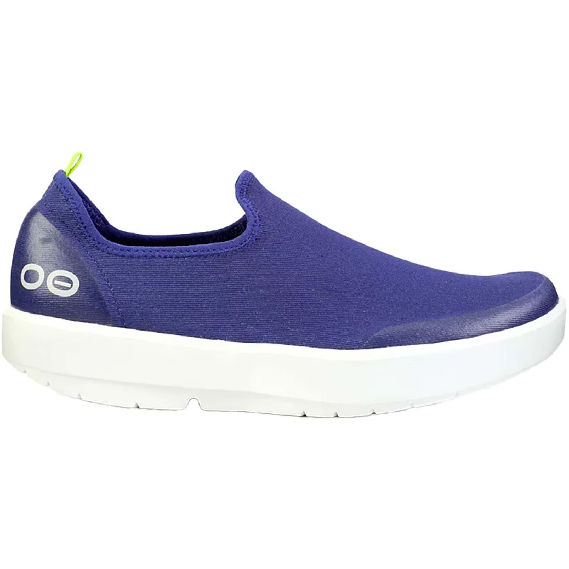 athletic shoes for weatherproofWomen's OOFOS OOMG EEZEE Navy Synthetic