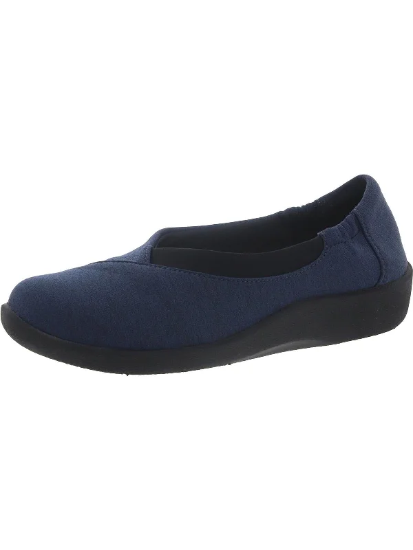 Flats for luxury seekers-Sillian Jetay Womens Mini Wedge Slip On Flats