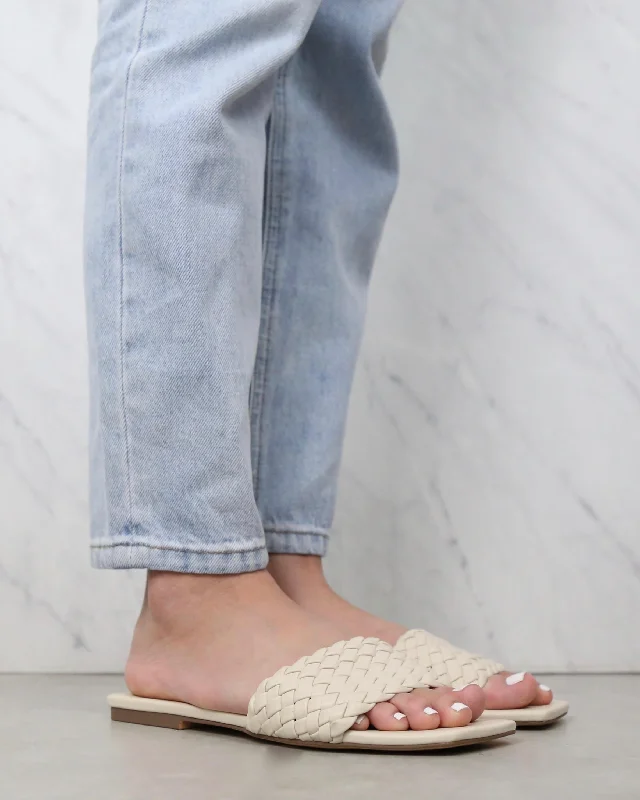 Sandals with trendy days-BiLLiNi - Fiona Woven Sandals in Bone